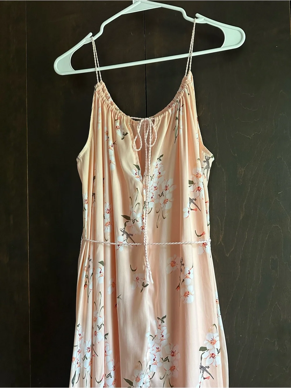 Abercrombie & Fitch Peach Floral Maxi Dress